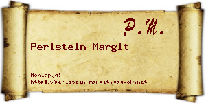 Perlstein Margit névjegykártya